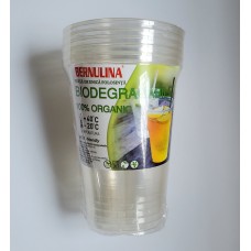 Pahare Biodegradabile 200ml Transparente  6 buc.