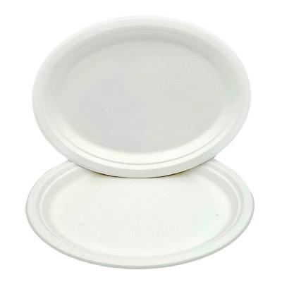 Farfurie Biodegradabila oval 8"10 (20 *26 cm) 