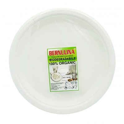 Set Farfurii Biodegradabile rotunde 10" (26 cm) EKOLA