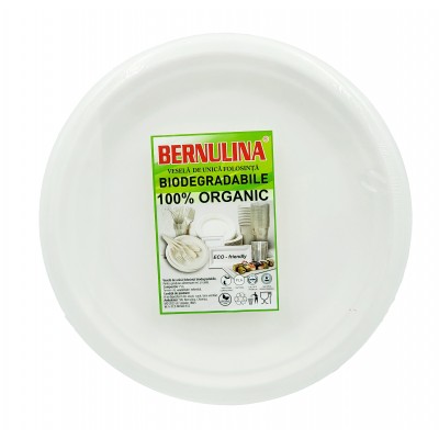 Set Farfurii Biodegradabile rotunde 9" (22 cm)  6 buc.